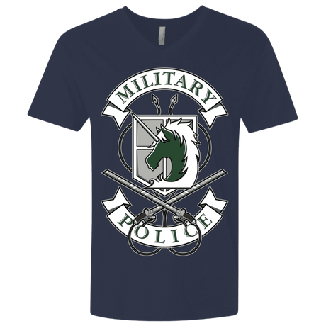 T-Shirts Midnight Navy / X-Small AoT Military Police Men's Premium V-Neck