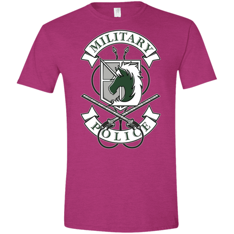 T-Shirts Antique Heliconia / S AoT Military Police Men's Semi-Fitted Softstyle