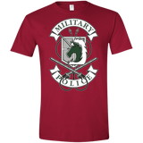 T-Shirts Cardinal Red / S AoT Military Police Men's Semi-Fitted Softstyle
