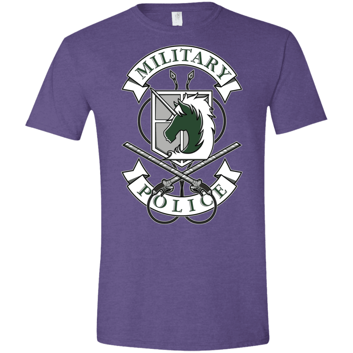 T-Shirts Heather Purple / S AoT Military Police Men's Semi-Fitted Softstyle
