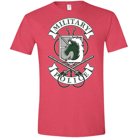 T-Shirts Heather Red / S AoT Military Police Men's Semi-Fitted Softstyle