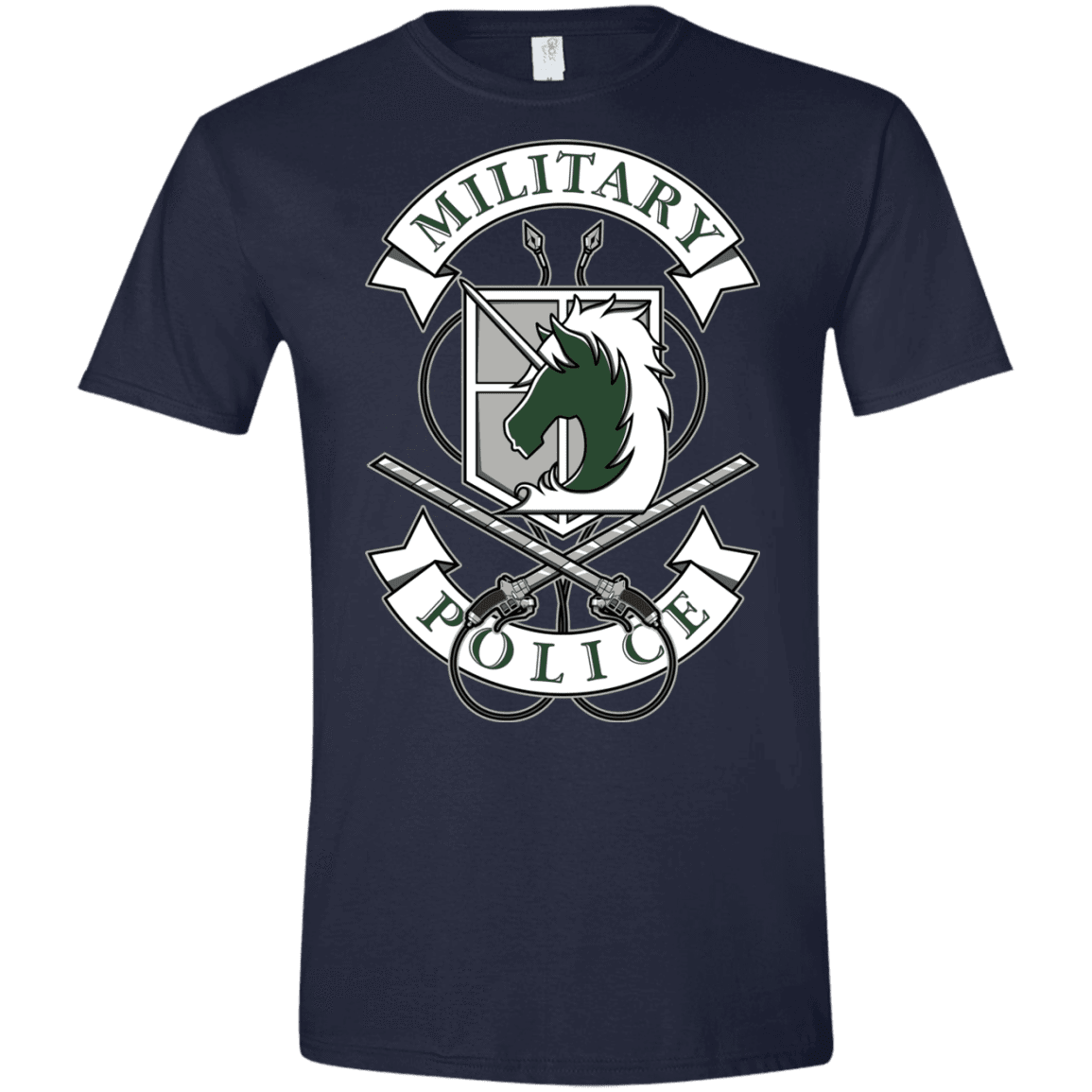 T-Shirts Navy / X-Small AoT Military Police Men's Semi-Fitted Softstyle