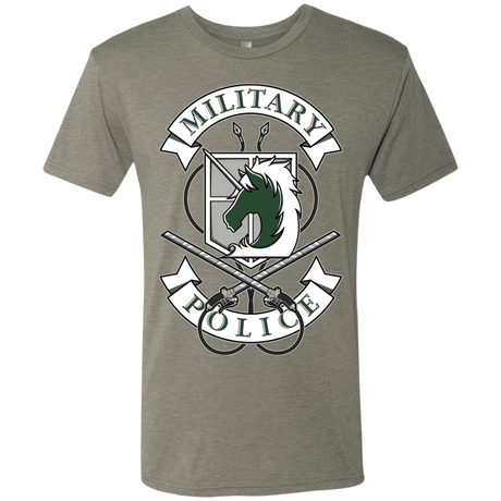 T-Shirts Venetian Grey / S AoT Military Police Men's Triblend T-Shirt