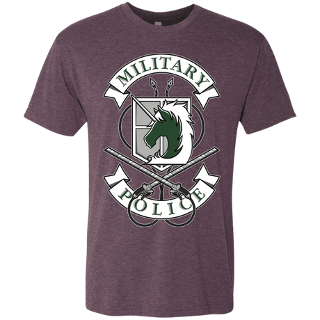 T-Shirts Vintage Purple / S AoT Military Police Men's Triblend T-Shirt