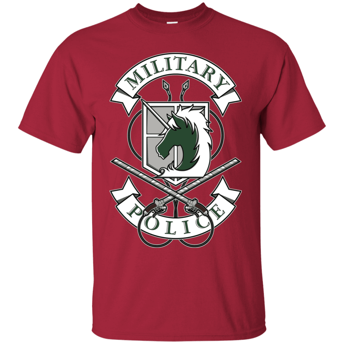 T-Shirts Cardinal / S AoT Military Police T-Shirt