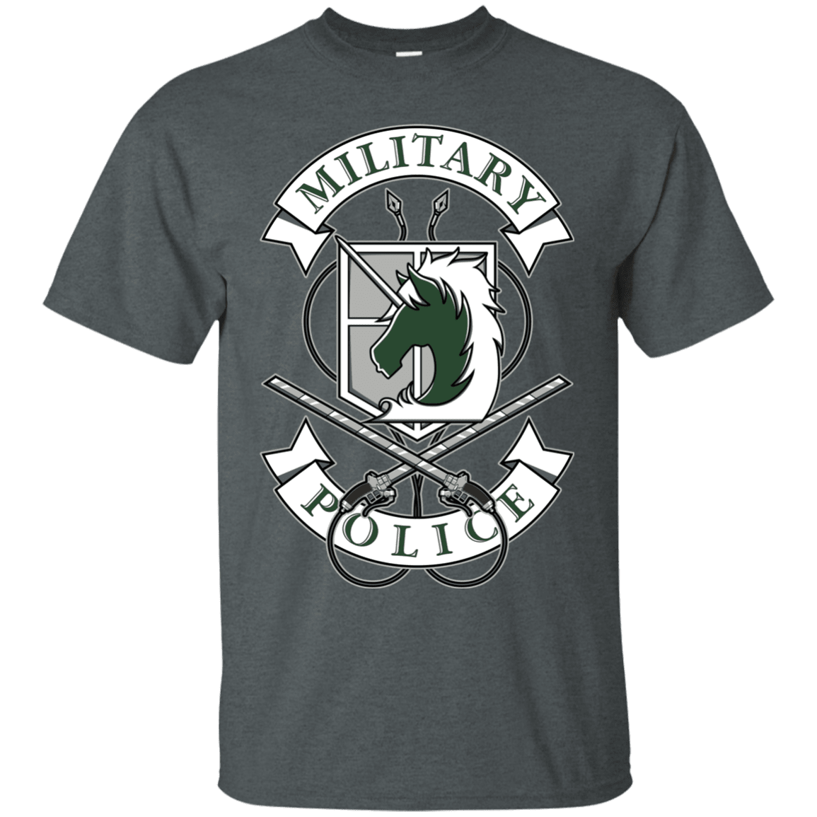 T-Shirts Dark Heather / S AoT Military Police T-Shirt