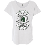 T-Shirts Heather White / X-Small AoT Military Police Triblend Dolman Sleeve