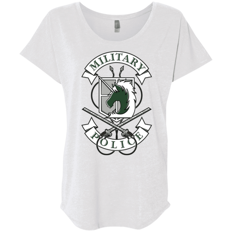 T-Shirts Heather White / X-Small AoT Military Police Triblend Dolman Sleeve