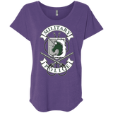 T-Shirts Purple Rush / X-Small AoT Military Police Triblend Dolman Sleeve