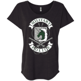 T-Shirts Vintage Black / X-Small AoT Military Police Triblend Dolman Sleeve