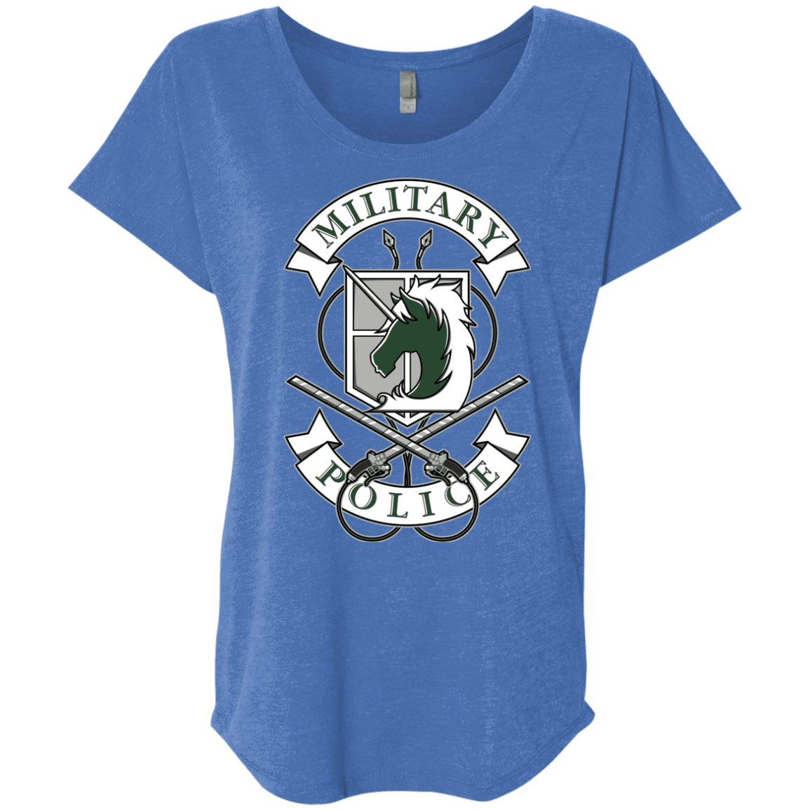 T-Shirts Vintage Royal / X-Small AoT Military Police Triblend Dolman Sleeve