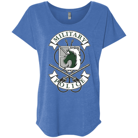 T-Shirts Vintage Royal / X-Small AoT Military Police Triblend Dolman Sleeve