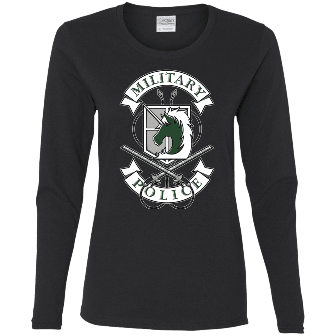 T-Shirts Black / S AoT Military Police Women's Long Sleeve T-Shirt