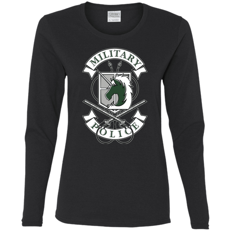 T-Shirts Black / S AoT Military Police Women's Long Sleeve T-Shirt