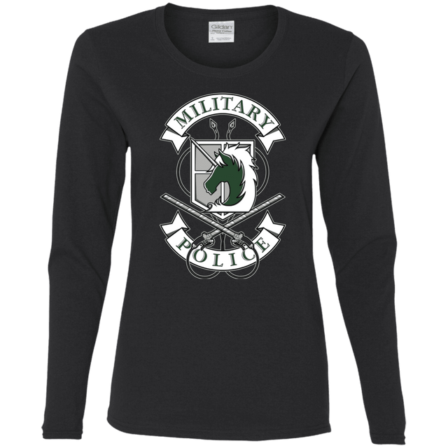 T-Shirts Black / S AoT Military Police Women's Long Sleeve T-Shirt
