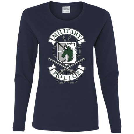 T-Shirts Navy / S AoT Military Police Women's Long Sleeve T-Shirt