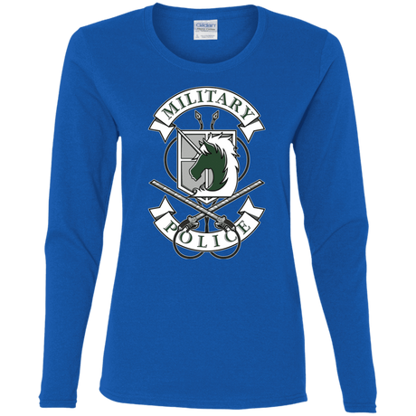 T-Shirts Royal / S AoT Military Police Women's Long Sleeve T-Shirt