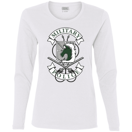 T-Shirts White / S AoT Military Police Women's Long Sleeve T-Shirt
