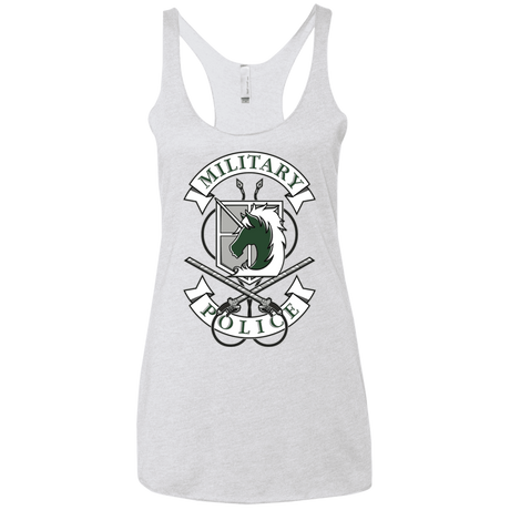 T-Shirts Heather White / X-Small AoT Military Police Women's Triblend Racerback Tank