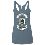 T-Shirts Indigo / X-Small AoT Military Police Women's Triblend Racerback Tank
