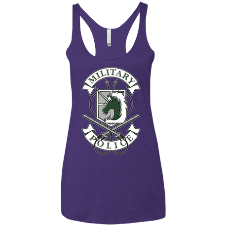 T-Shirts Purple Rush / X-Small AoT Military Police Women's Triblend Racerback Tank