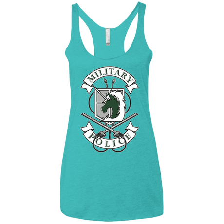 T-Shirts Tahiti Blue / X-Small AoT Military Police Women's Triblend Racerback Tank