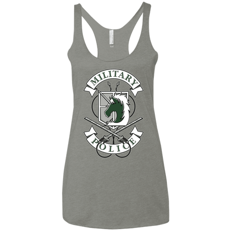 T-Shirts Venetian Grey / X-Small AoT Military Police Women's Triblend Racerback Tank