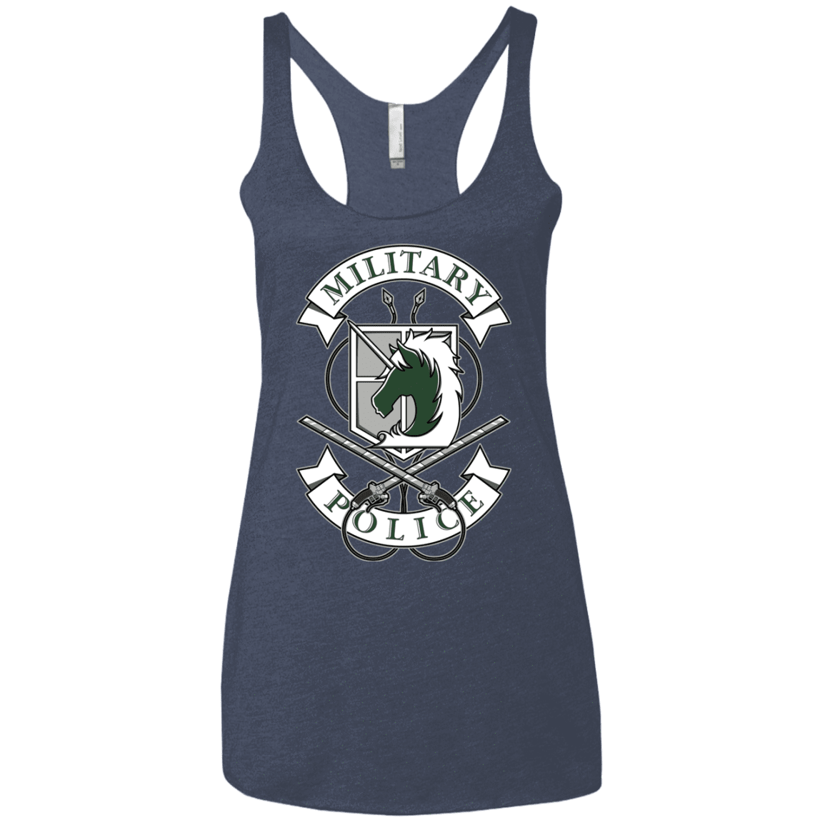 T-Shirts Vintage Navy / X-Small AoT Military Police Women's Triblend Racerback Tank
