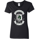 T-Shirts Black / S AoT Military Police Women's V-Neck T-Shirt