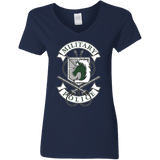 T-Shirts Navy / S AoT Military Police Women's V-Neck T-Shirt