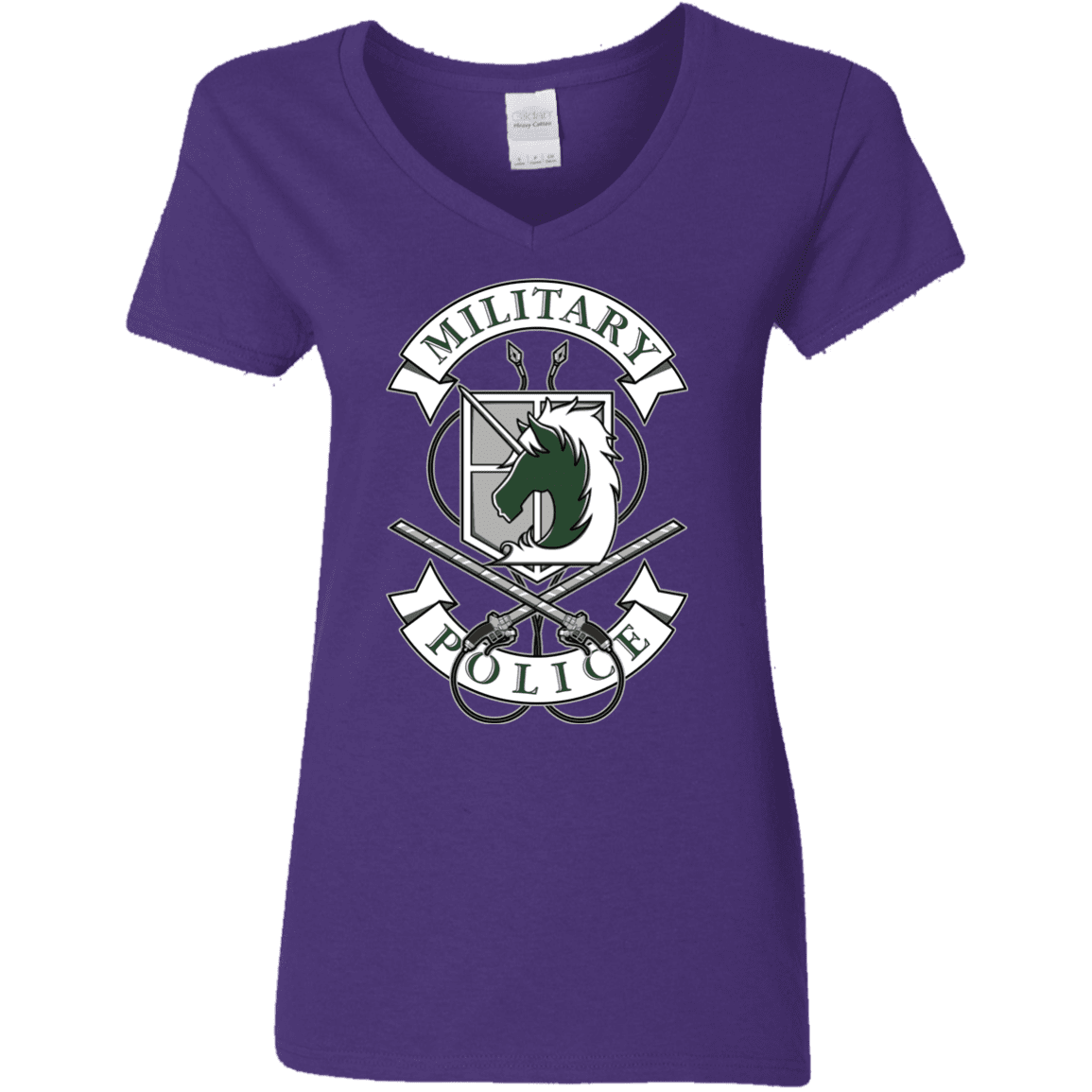 T-Shirts Purple / S AoT Military Police Women's V-Neck T-Shirt