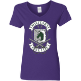 T-Shirts Purple / S AoT Military Police Women's V-Neck T-Shirt