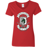 T-Shirts Red / S AoT Military Police Women's V-Neck T-Shirt