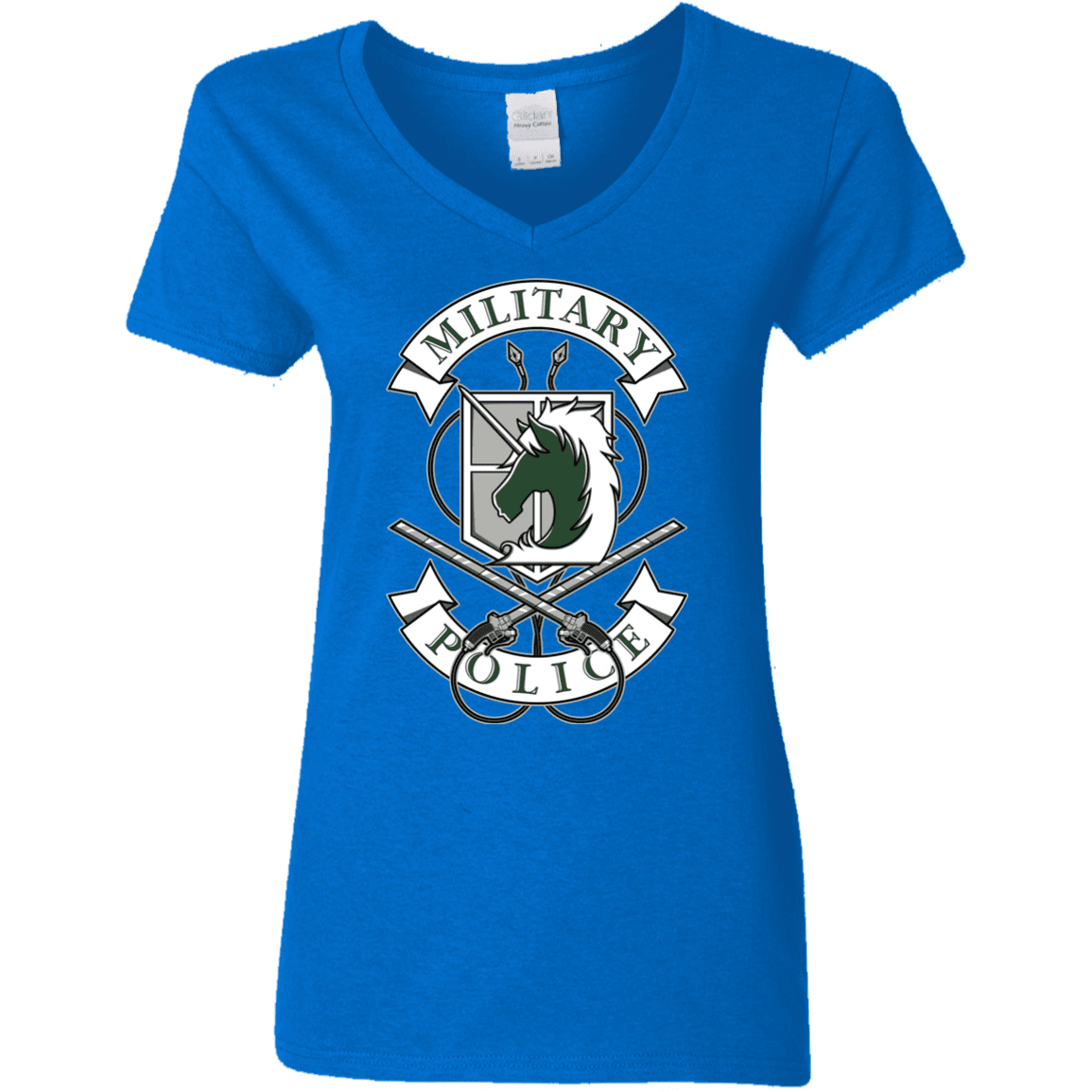 T-Shirts Royal / S AoT Military Police Women's V-Neck T-Shirt