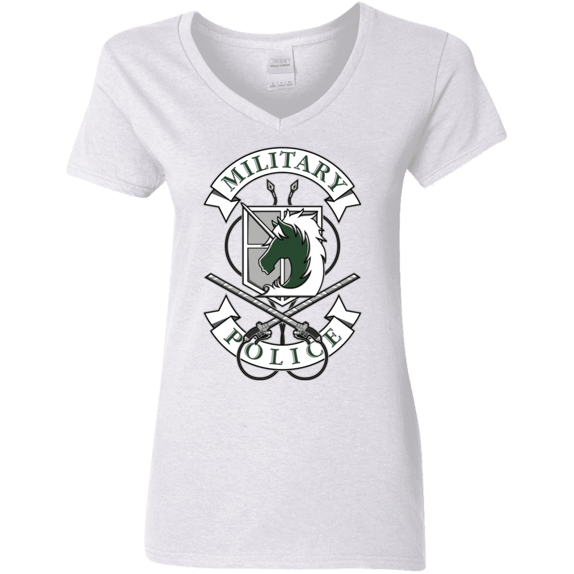 T-Shirts White / S AoT Military Police Women's V-Neck T-Shirt