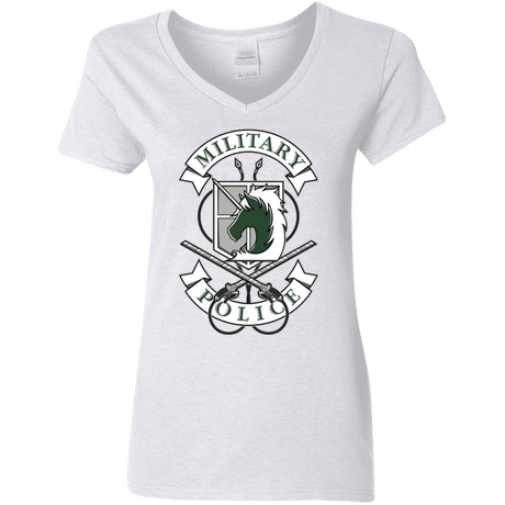 T-Shirts White / S AoT Military Police Women's V-Neck T-Shirt