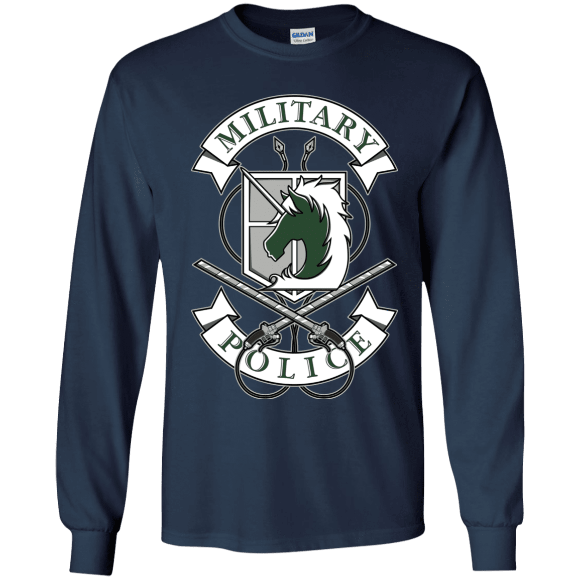 T-Shirts Navy / YS AoT Military Police Youth Long Sleeve T-Shirt