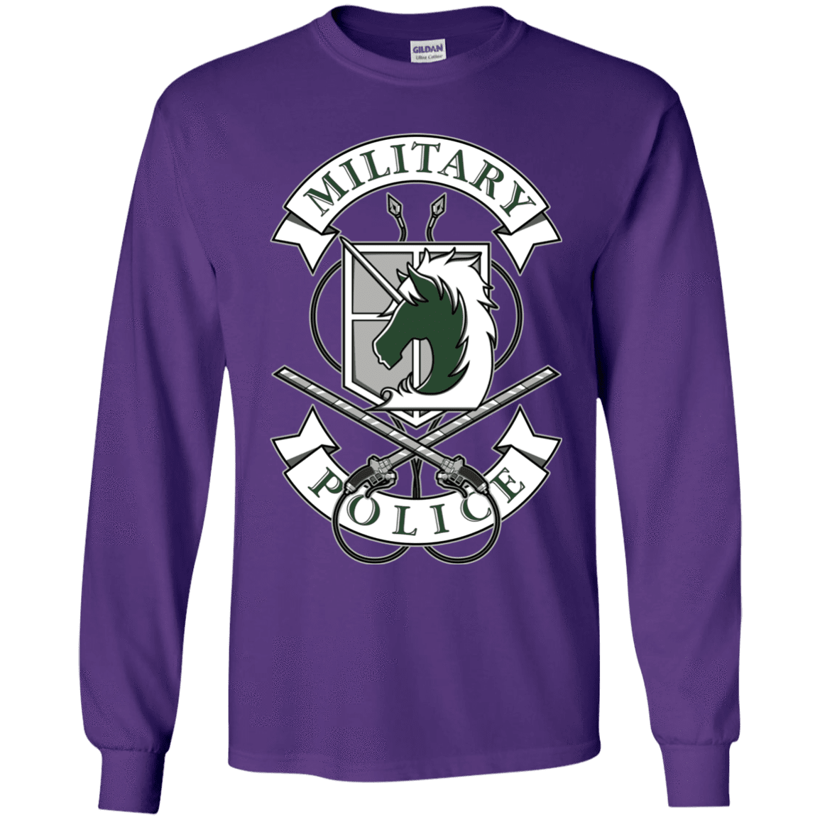 T-Shirts Purple / YS AoT Military Police Youth Long Sleeve T-Shirt