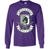T-Shirts Purple / YS AoT Military Police Youth Long Sleeve T-Shirt