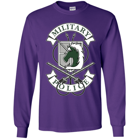 T-Shirts Purple / YS AoT Military Police Youth Long Sleeve T-Shirt