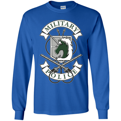 T-Shirts Royal / YS AoT Military Police Youth Long Sleeve T-Shirt