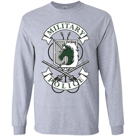 T-Shirts Sport Grey / YS AoT Military Police Youth Long Sleeve T-Shirt