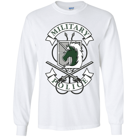 T-Shirts White / YS AoT Military Police Youth Long Sleeve T-Shirt