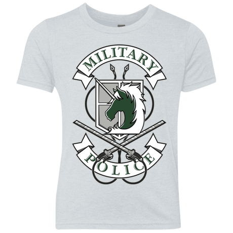 T-Shirts Heather White / YXS AoT Military Police Youth Triblend T-Shirt