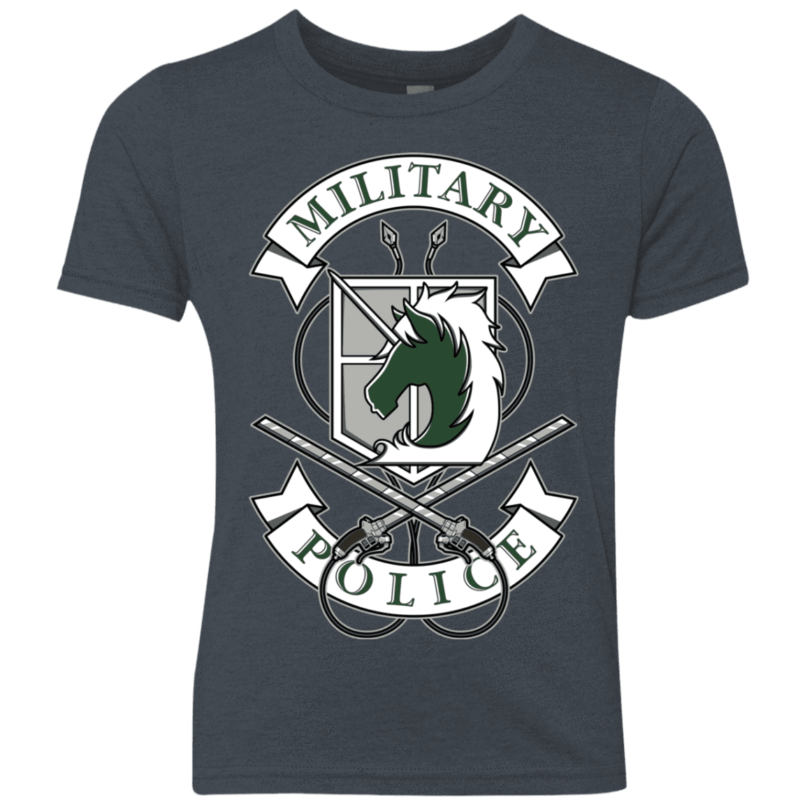 T-Shirts Vintage Navy / YXS AoT Military Police Youth Triblend T-Shirt