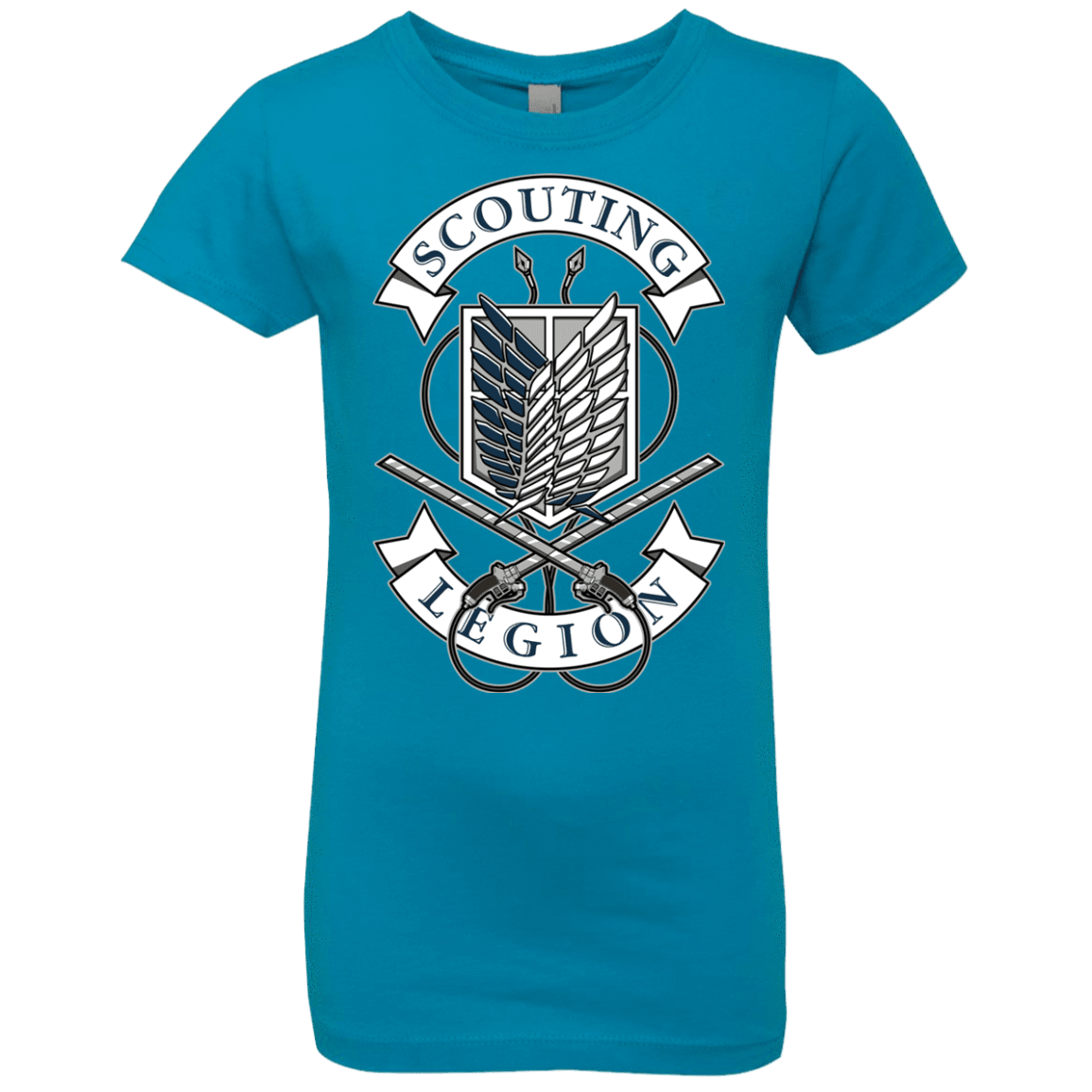 T-Shirts Turquoise / YXS AoT Scouting Legion Girls Premium T-Shirt