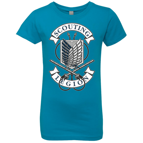 T-Shirts Turquoise / YXS AoT Scouting Legion Girls Premium T-Shirt