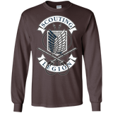 T-Shirts Dark Chocolate / S AoT Scouting Legion Men's Long Sleeve T-Shirt