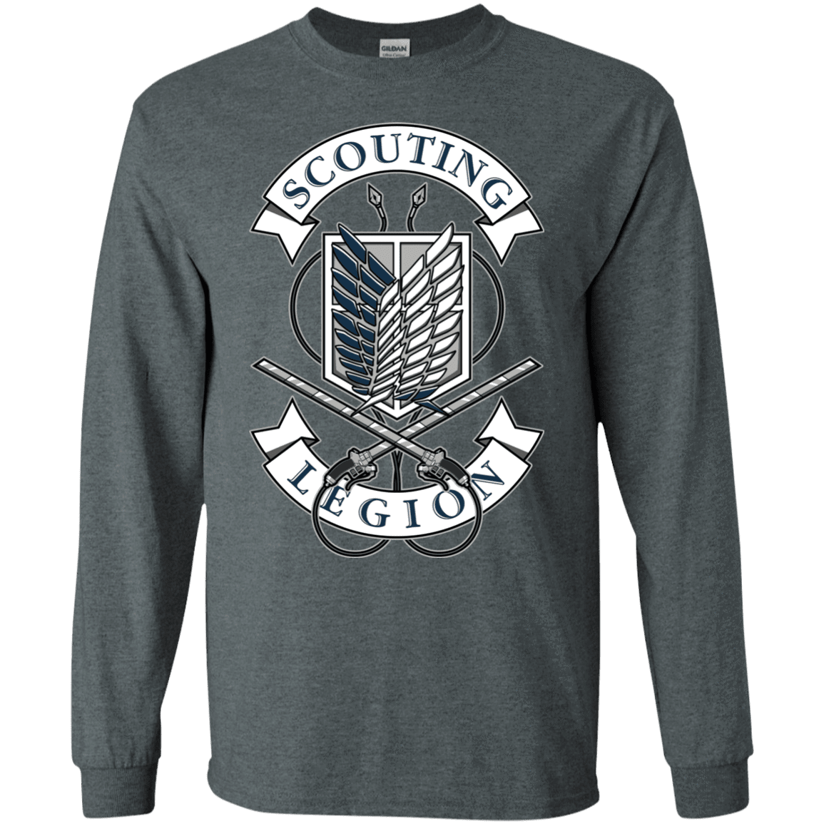 T-Shirts Dark Heather / S AoT Scouting Legion Men's Long Sleeve T-Shirt