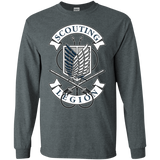 T-Shirts Dark Heather / S AoT Scouting Legion Men's Long Sleeve T-Shirt